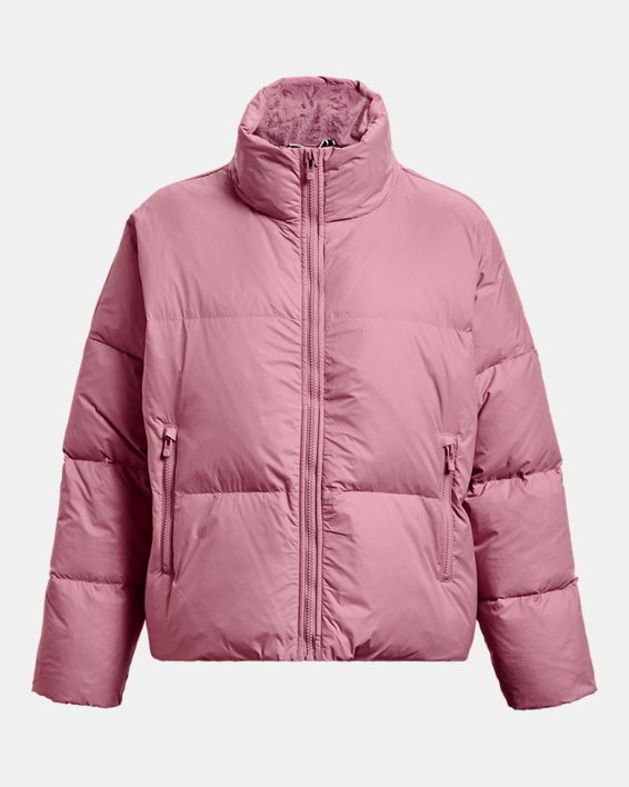 Women's ColdGear® Infrared Down Puffer Jacket, Pink, pdpMainDesktop image number 7